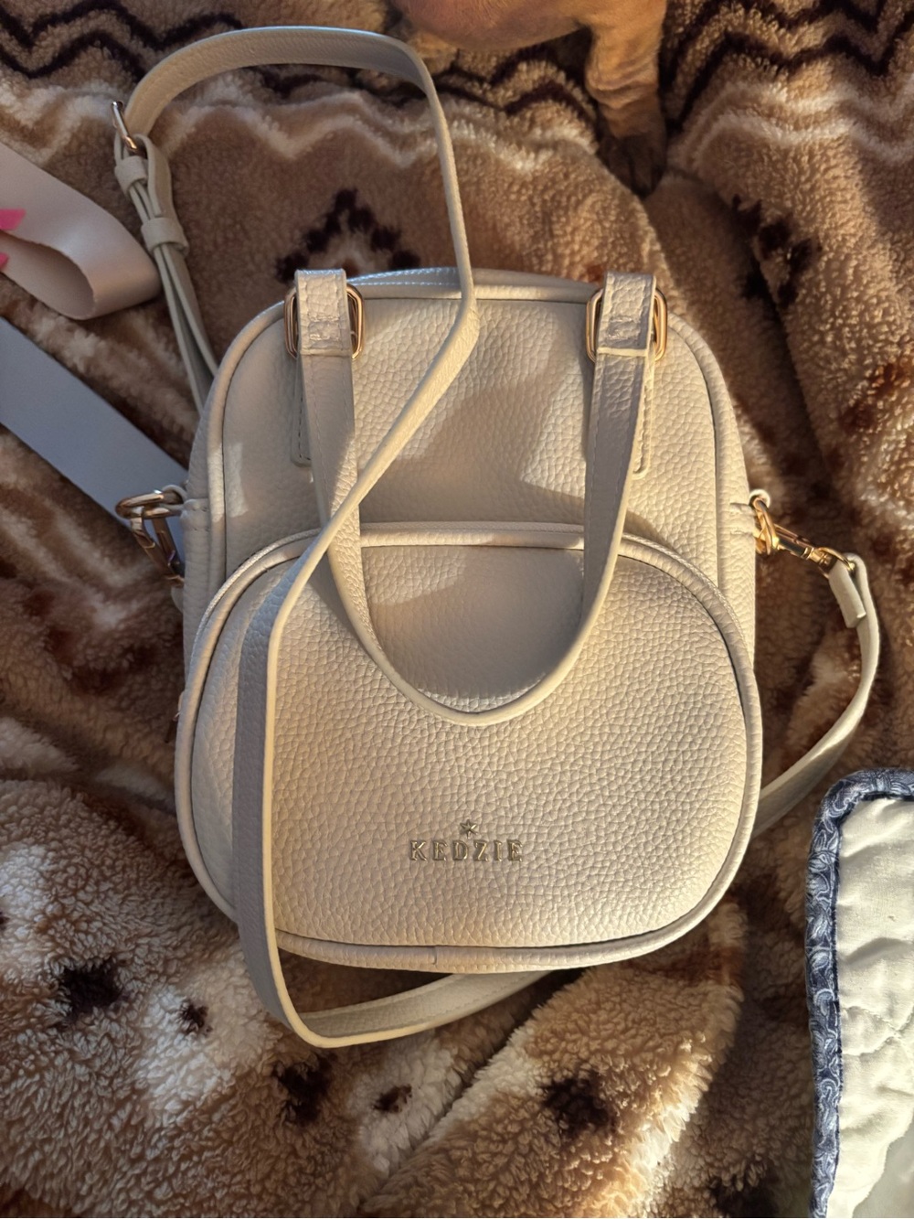 Kedzie Cream Mini Crossbody Bag